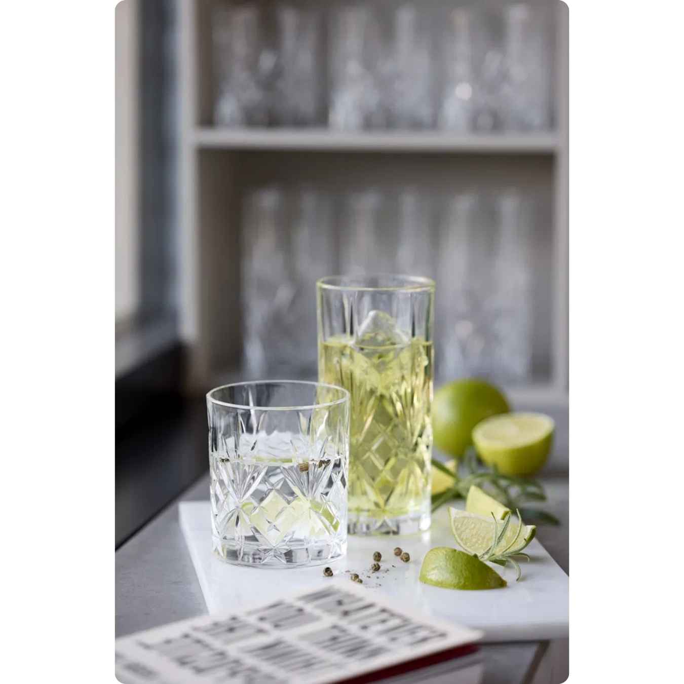 Lyngby Glas Melodia Whiskyglas/Highball 8 dele